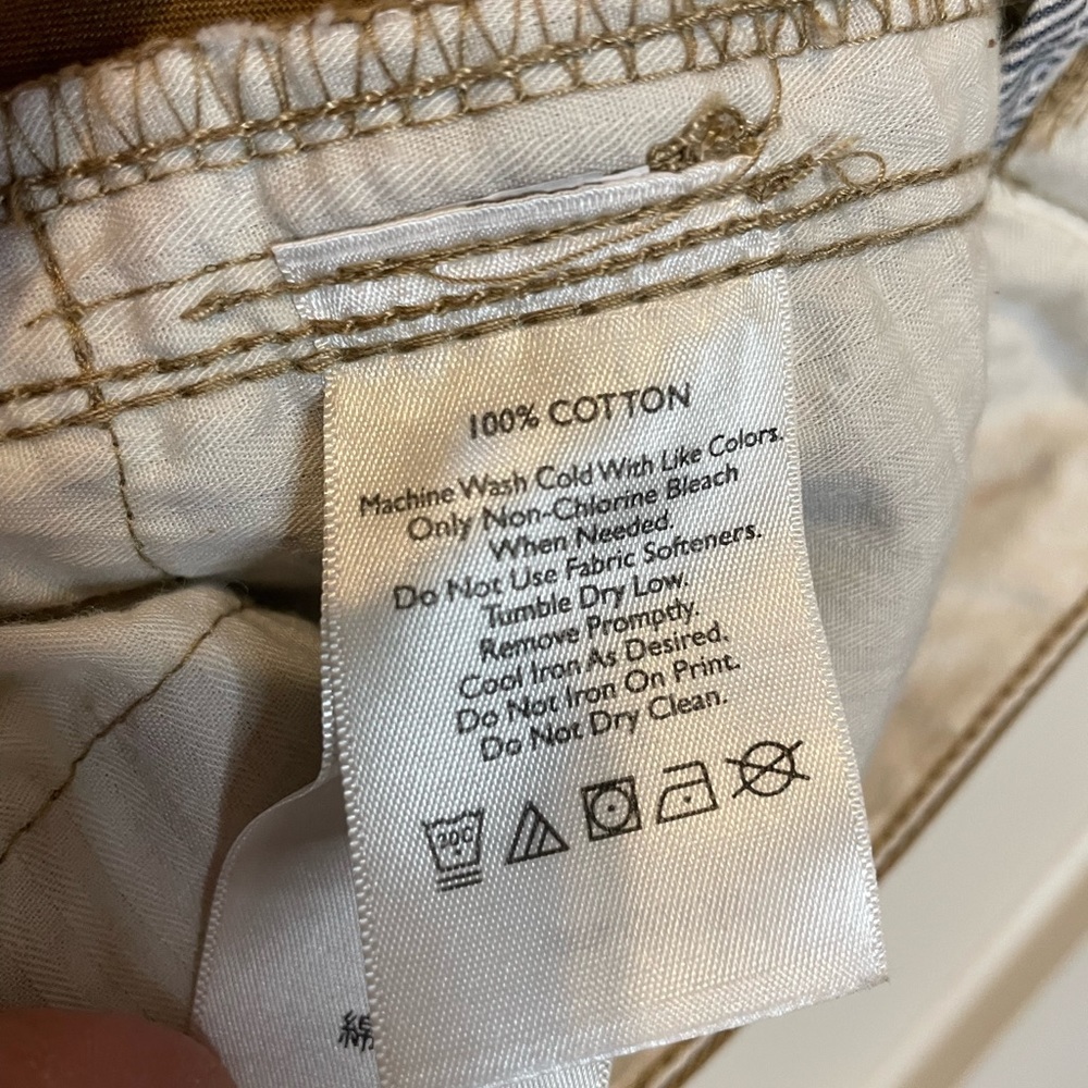 Eddie Bauer dark tan khaki ‘Blakely’ capri pants plus sz 20W - Picture 12 of 13